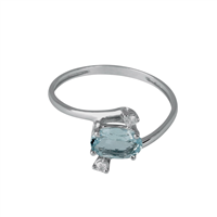 Anello Demetra Donna AQUA in Oro bianco Acquamarina 018.O.130.004.W